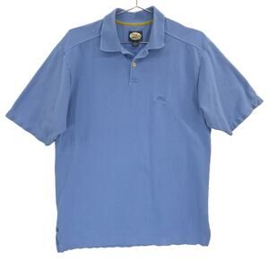 Vintage Tommy Bahama Polo Mens Small Blue Relax Marlin Logo Short Sleeve Shirt